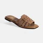 Kadın Vizon Deri Terlik