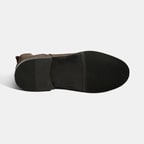 Kadın Vizon Lastik Detaylı Süet Deri Bot