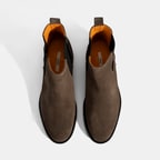 Kadın Vizon Lastik Detaylı Süet Deri Bot