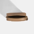 Kadın Vizon Monogram Deri Postacı Çantası