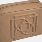 Kadın Vizon Monogram Deri Postacı Çantası