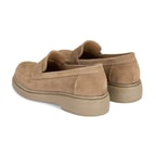 Kadın Vizon Süet Deri Loafer