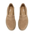 Kadın Vizon Süet Deri Loafer