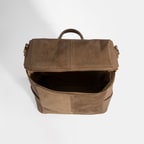 Kadın Vizon Süet Detaylı Fermuarlı Sırt Çantası