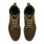 Kadın Yeşil Bağcıklı Süet Deri Postal Bot