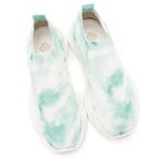 Kadın Yeşil Batik Desenli Çorap Sneaker