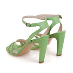 Kadın Yeşil Deri Abiye Sandalet