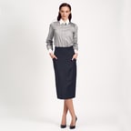 Kadın Yüksek Bel Yırtmaçlı Etek