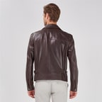 Kahve Aimone Erkek Deri Ceket