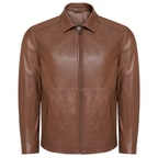 Kahve Bell Erkek Deri Gömlek