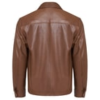 Kahve Bell Erkek Deri Gömlek