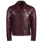 Kahve Bill Erkek Biker Deri Mont