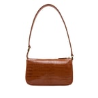 Kahve Dativ Kadın Deri Omuz Askılı Çanta
