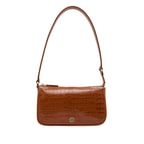 Kahve Dativ Kadın Deri Omuz Askılı Çanta