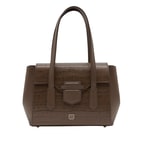 Kahve Dieb Kadın Deri El Çantası