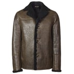 Kahve Diodoro Erkek Kürk Kaban