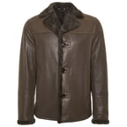 Kahve Diodoro Erkek Kürk Kaban