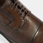 Kahve Erkek Bağcıklı Deri Klasik Ayakkabı