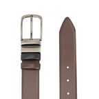 Kahve Erkek Çift Taraflı Klasik Deri Kemer