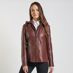 Kahve Fianna Kadın Deri Mont