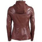 Kahve Fianna Kadın Deri Mont