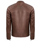 Kahve Jak Erkek Deri Ceket