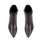 Kahve Kadın DesaComfort Toka Aksesuarlı Topuklu Deri Bot