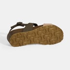 Kahve Kadın Toka Detaylı Sandalet