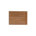 Kahve Kroko Baskılı Deri Kartlık