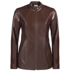 Kahve Marya Kadın Deri Ceket