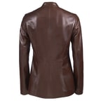 Kahve Marya Kadın Deri Ceket