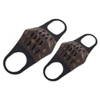 Kahve Monogram Yüz Maskesi - S