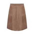 Kahve Nicci Kadın Süet Etek