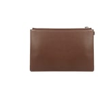 Kahve Oklu Kadın Deri Clutch