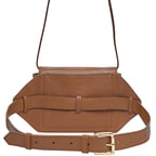 Kahve Rose Kadın Deri Bel Çantası