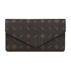 Kahve Zarf Monogram Kadın Cüzdan
