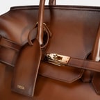 Kahverengi Deri Kabin Valiz