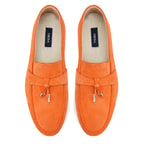 Kaitlin Turuncu Erkek Süet Deri Loafer