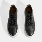 Kalinda Koyu Gri Erkek Deri Bağcıklı Günlük Ayakkabı