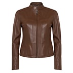 Kalle Taba Kadın Deri Ceket