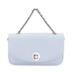 Karla Mavi Kadın Deri Omuz Çantası