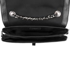 Karla Siyah Kadın Deri Omuz Çantası