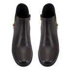 Karlee Kahve Kadın DesaComfort Fermuarlı Deri Bot