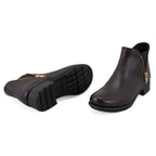 Karlee Kahve Kadın DesaComfort Fermuarlı Deri Bot