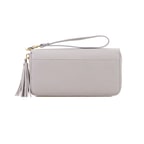 Kathleen Gri Kadın Deri Cüzdan