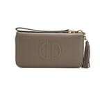 Kathleen Gri Kadın Deri Cüzdan