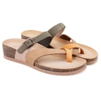 Kathy Kadın Parmak Arası Nubuk Deri Terlik