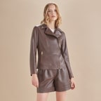 Katyin Kadın Deri Şort