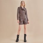 Katyin Kadın Deri Şort