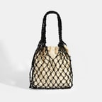 KEDV Mimozalı Deri Örgü Çanta